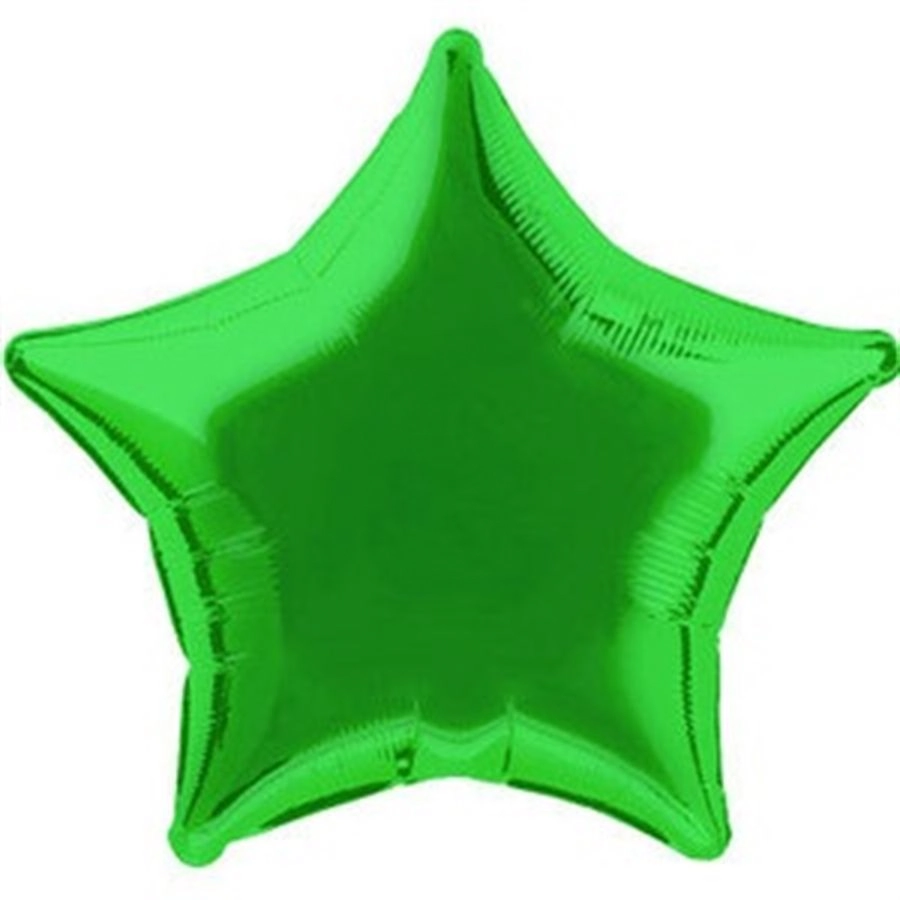 Balao Met Estrela Verde Escuro 45cm
