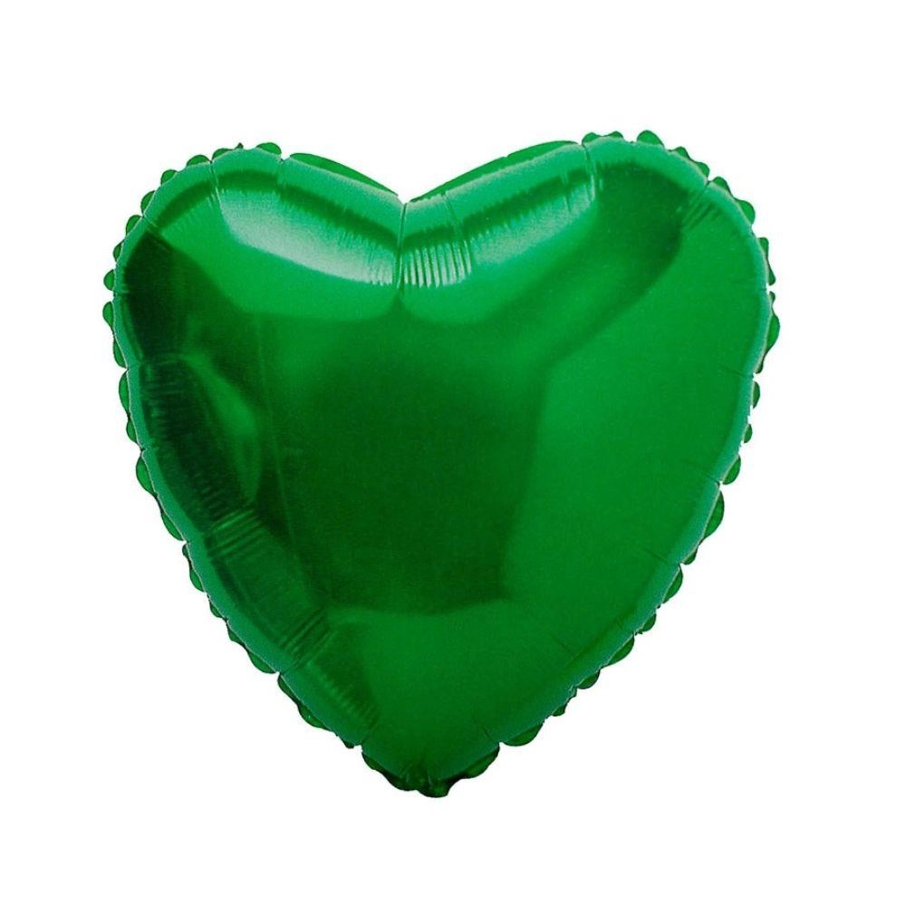 Balao Coracao 45cm Verde