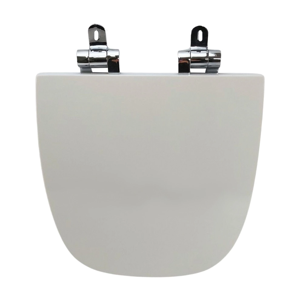 Assento Sanitário Poliéster Para Louça Vip (celite) Slow Close Cromado (reb. Oculto) Branco