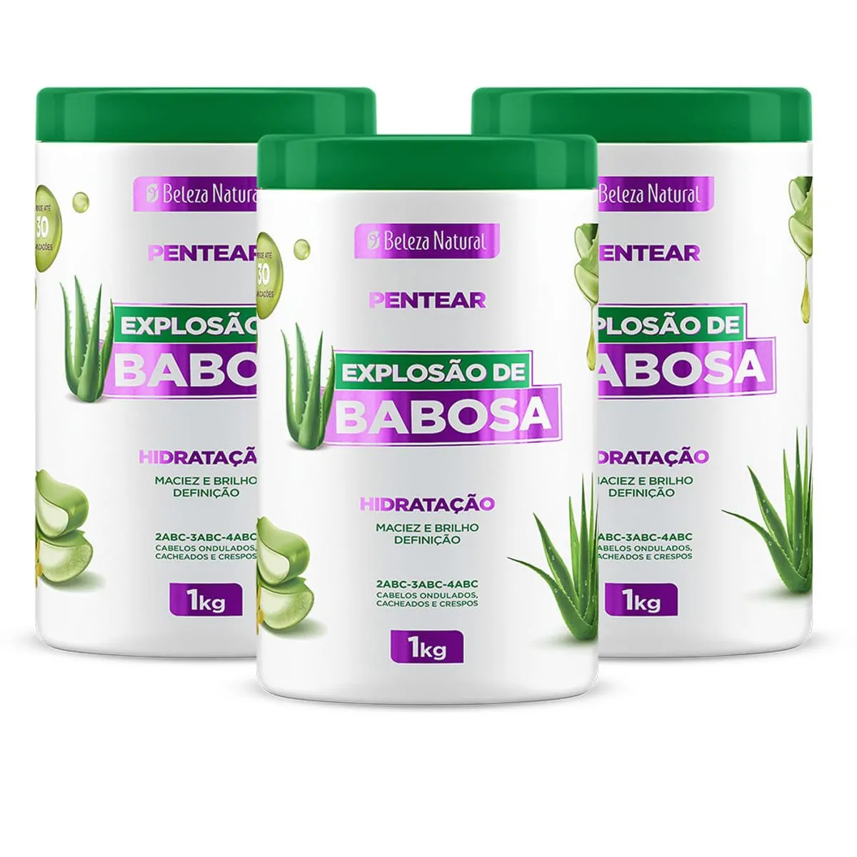 Creme P/pentear Explo De Babosa Beleza Natural 1kg