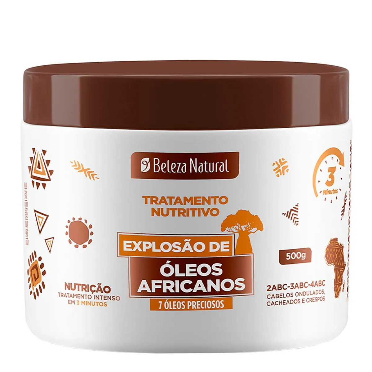 Tratamento Nutritivo Beleza Natural Explosão De óleos Africanos Pote 500g