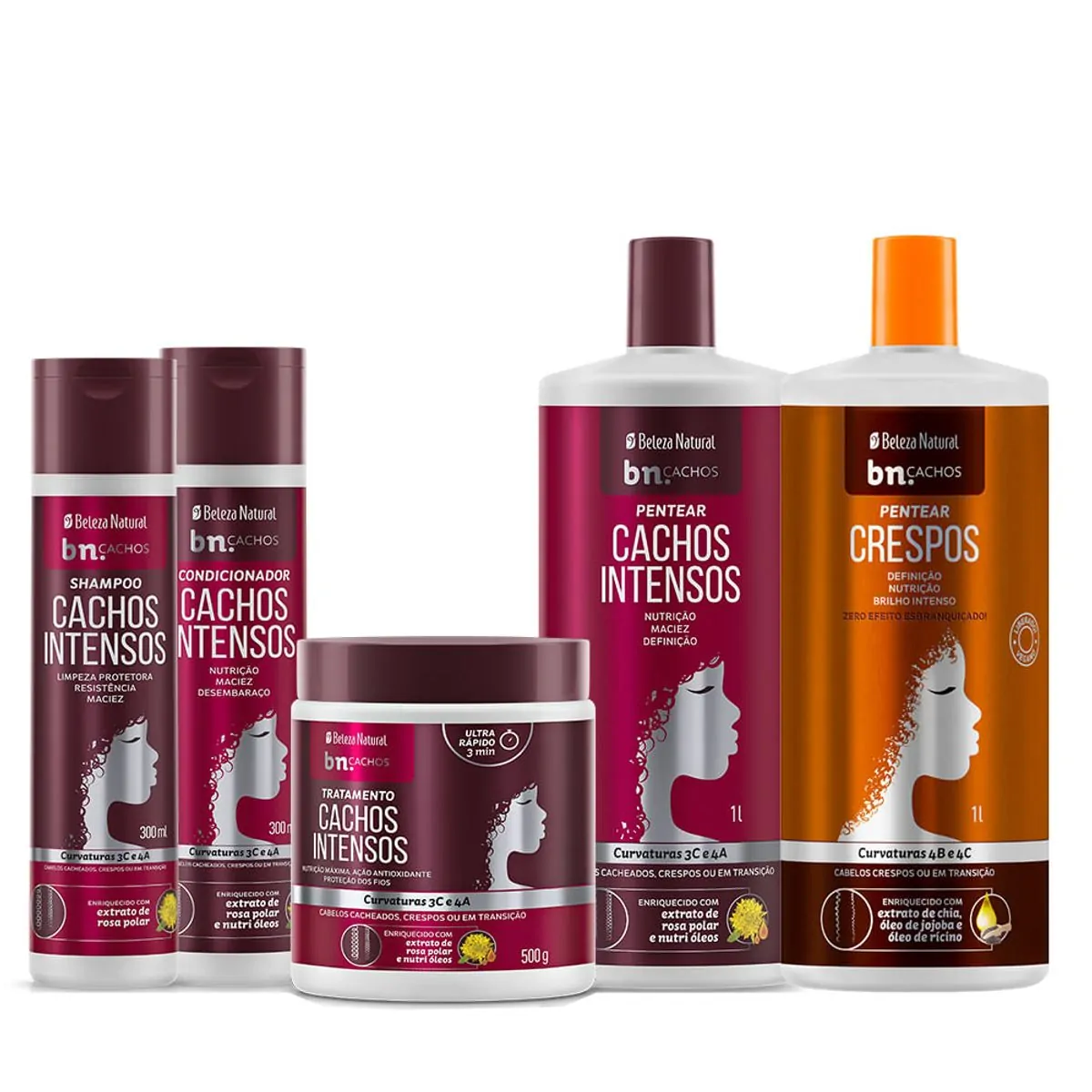 Creme De Pentear 1l Beleza Natural Crespos