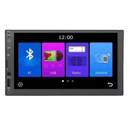 Reprodutor de Vídeo Multimidia 7 Pol. 2Din/Usb/Auxiliar/Fm/Android - TAY TECH 1117