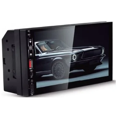 Reprodutor de Vídeo Multimidia 7 Pol. 2 Din Usb/Auxiliar/Fm/Carplay/Android - TAY TECH 1124