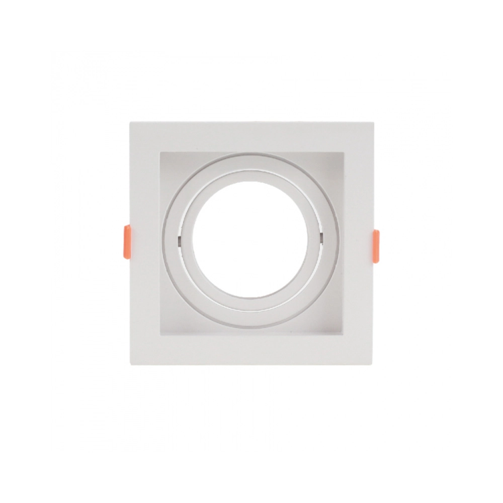 Spot De Embutir Conecta Ar70 Quadrado Recuado Branco 13cm Evoled
