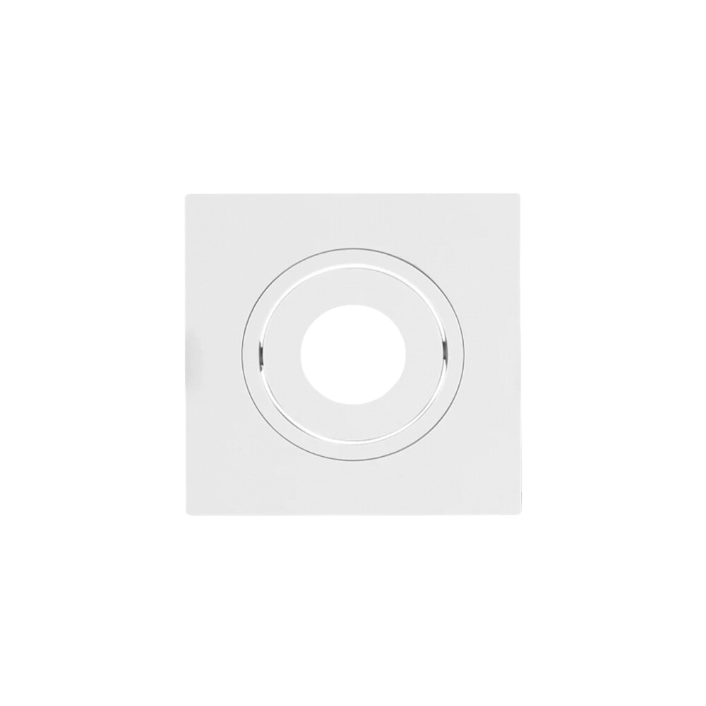 Spot De Embutir Mr11 Mini Dicroica Quadrado Plano Branco 7 5cm Evoled