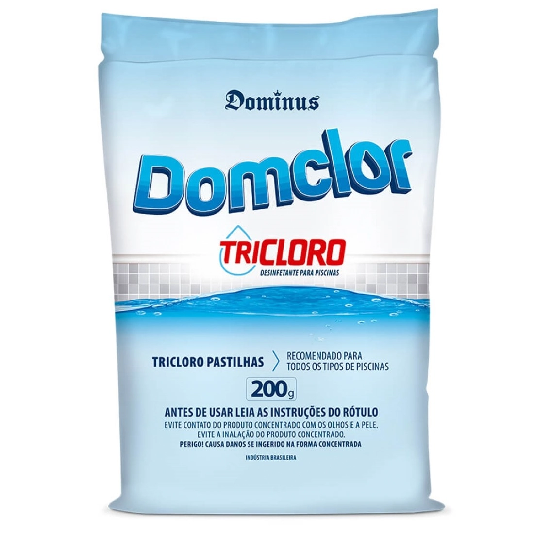 Pastilha Tablete Cloro Piscina Tricloro 200gr - Domclor
