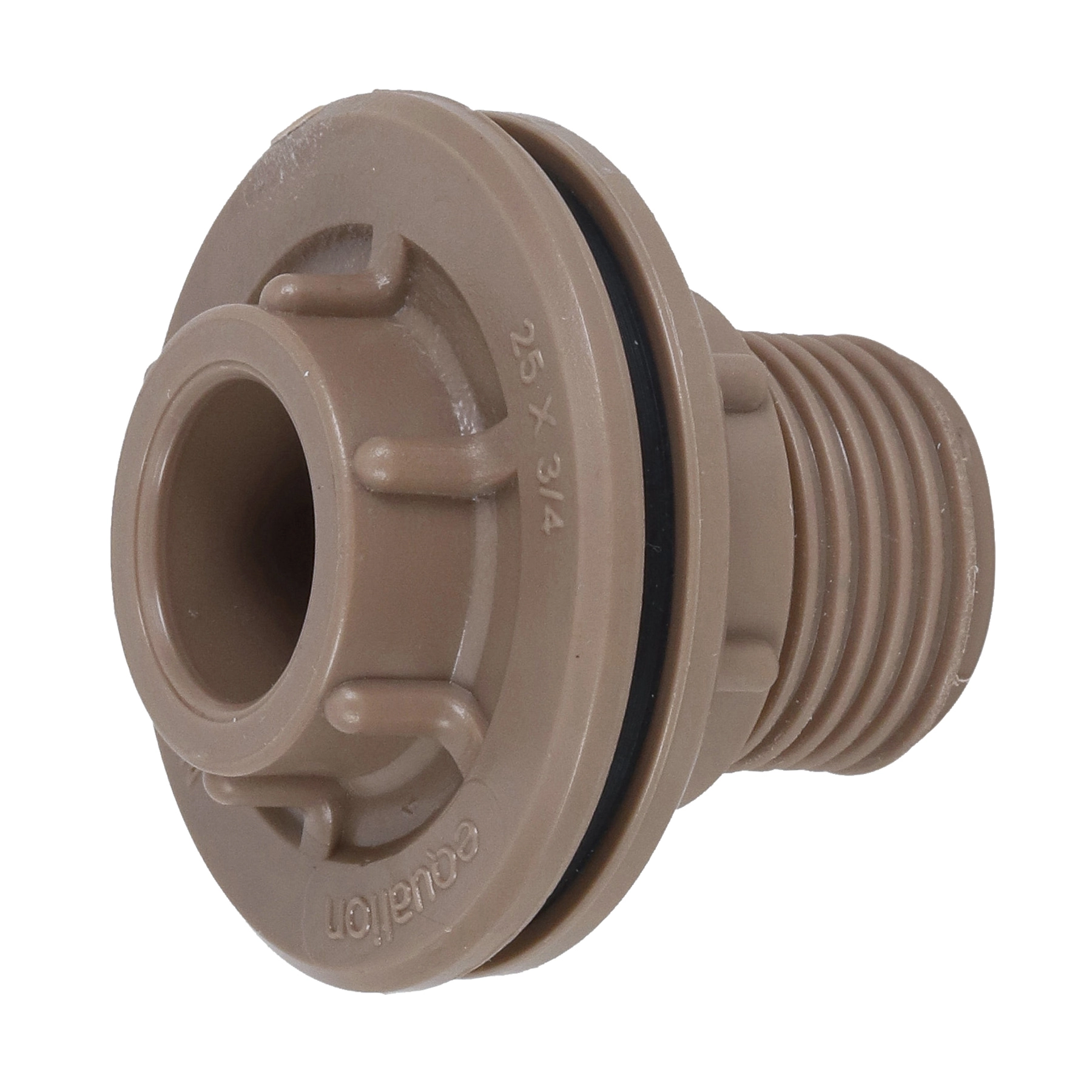 Adaptador Flange com Anel PVC Marrom Roscável e Soldável 3/4" 25mm Equation