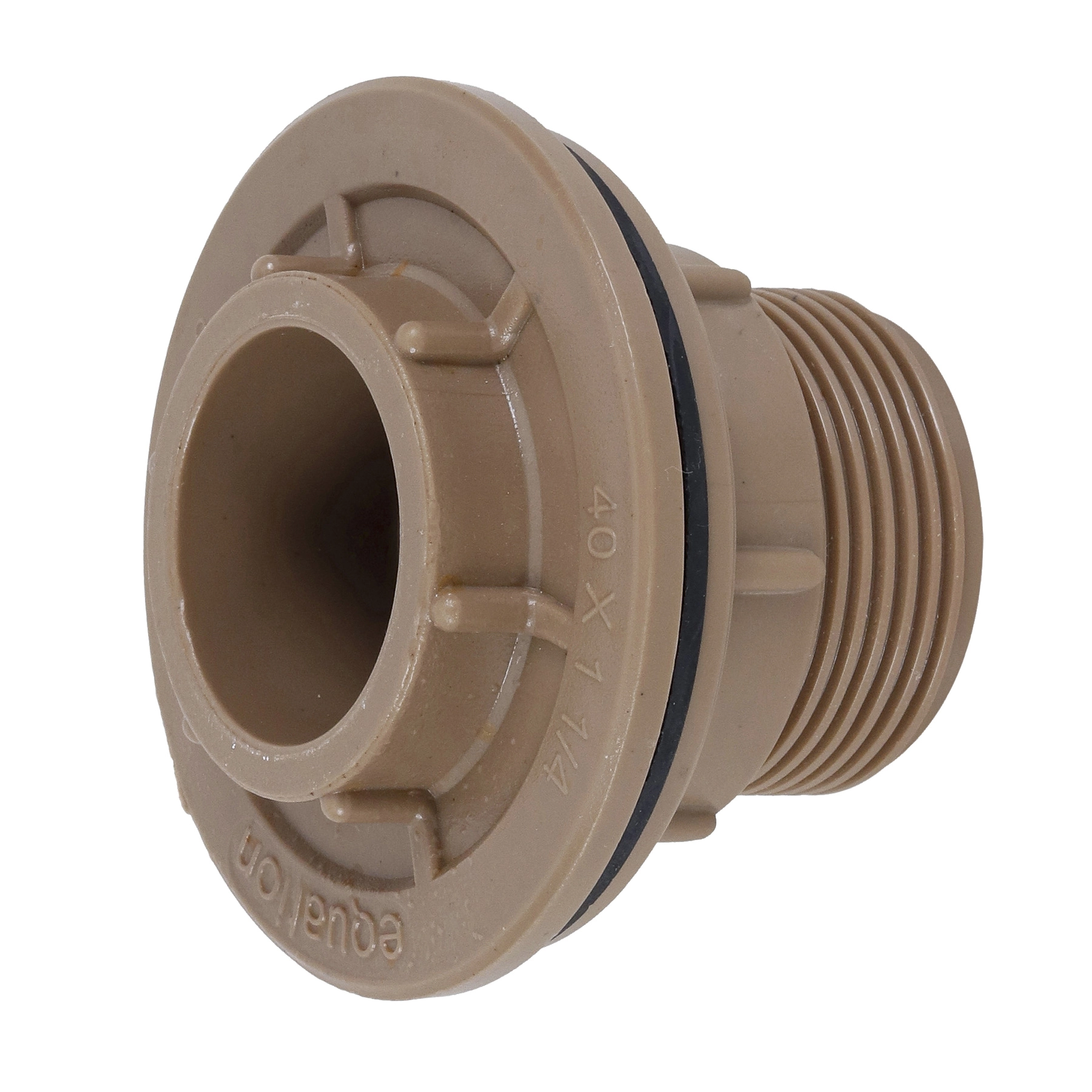 Adaptador Flange com Anel PVC Marrom Roscável e Soldável 1.1/4" 40mm Equation