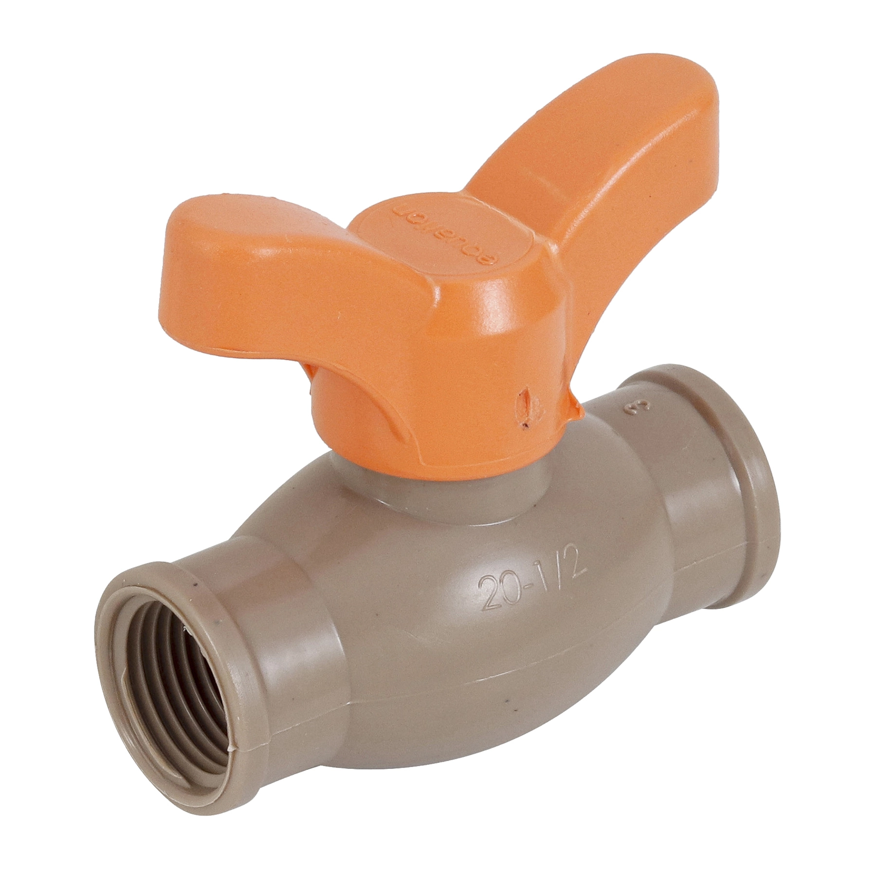 Registro Esfera PVC Marrom Roscável 1/2" 20mm Equation