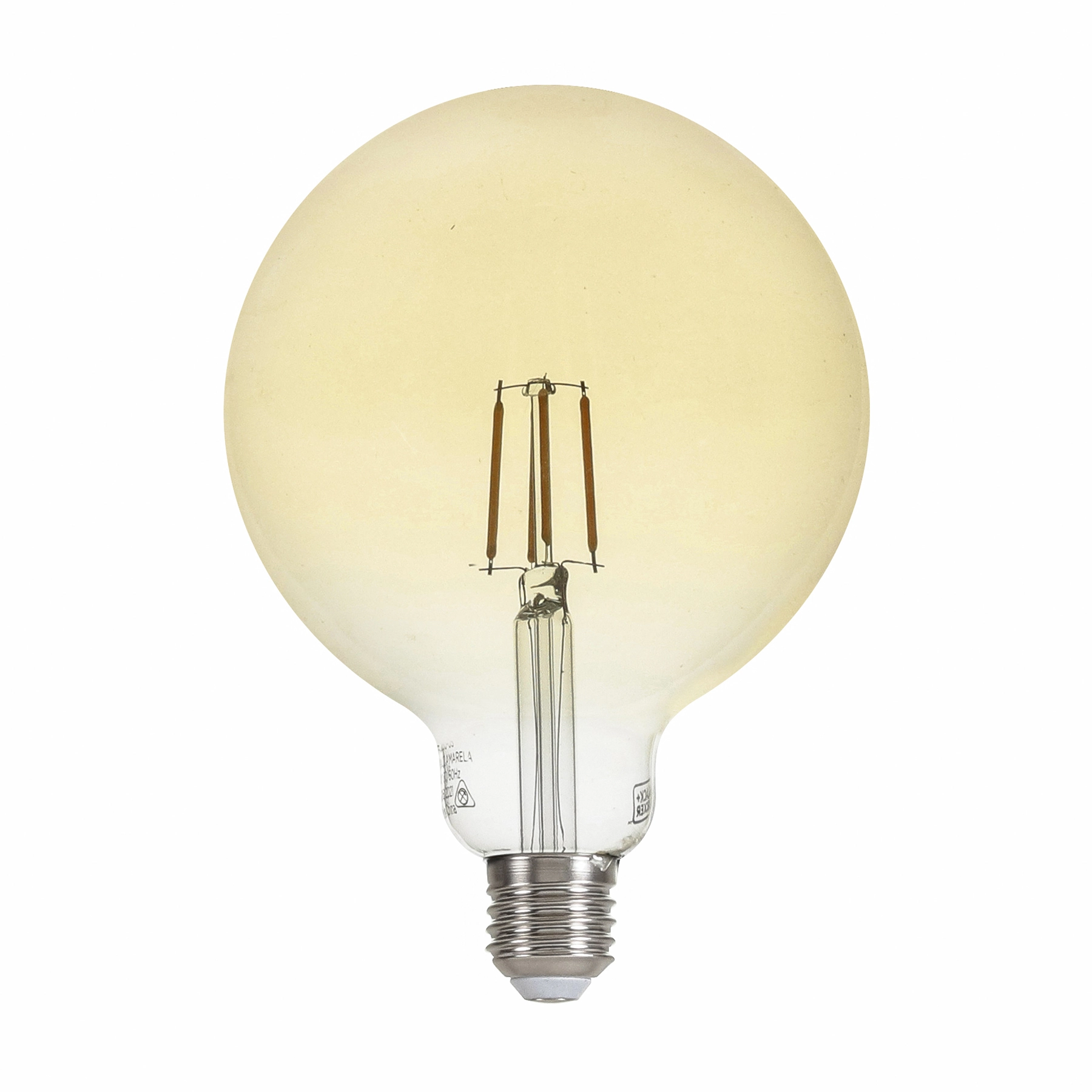 Lâmpada de LED Filamento E27 Globo 3W 250lm Luz Amarela Bivolt Black + Decker
