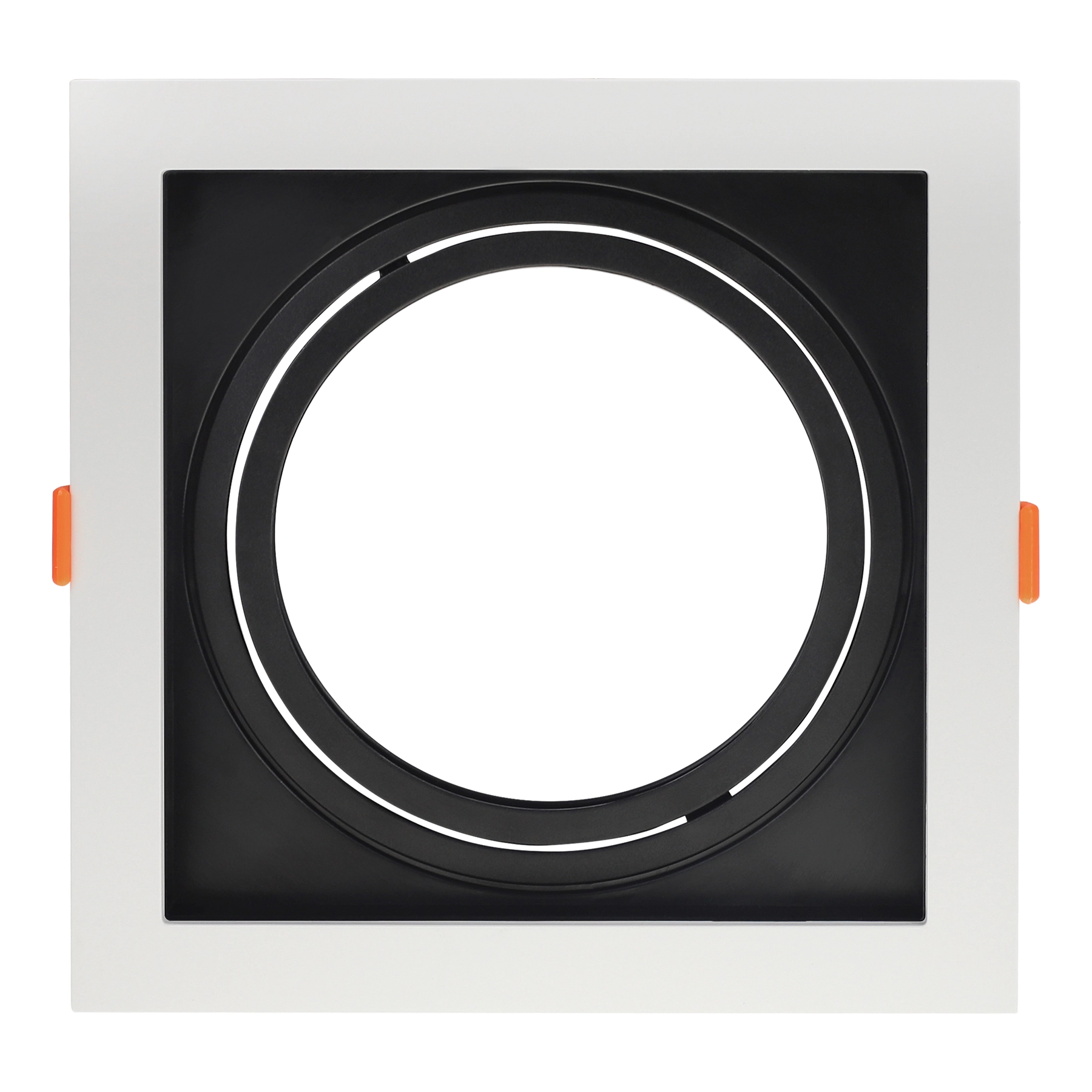 Spot de Embutir Quadrado AR111 Branco e Preto Black & Decker