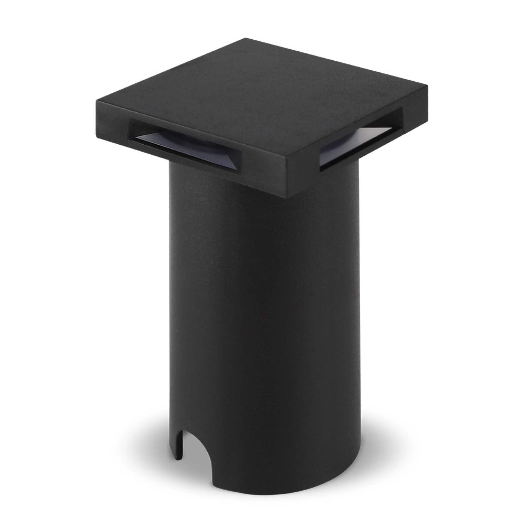 Balizador Quadrado de Embutir Com LED Externo Side Preto Luz Amarela 2W IP67 Black+Decker