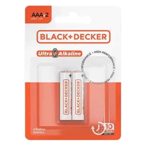Pilha B D High Ultra Alkaline Aaa Lr03 1.5v Blister C 2 Bdbt 0aaa 02