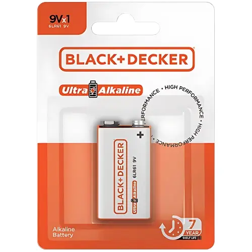 Bateria Black Decker Alcalina High Ultra 9v
