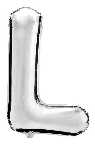 Balao Met 14 Prata Letra L