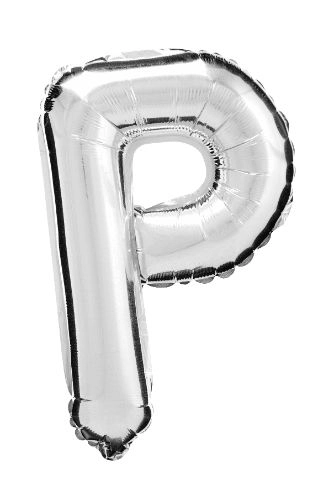 Balao Met 14 Prata Letra P