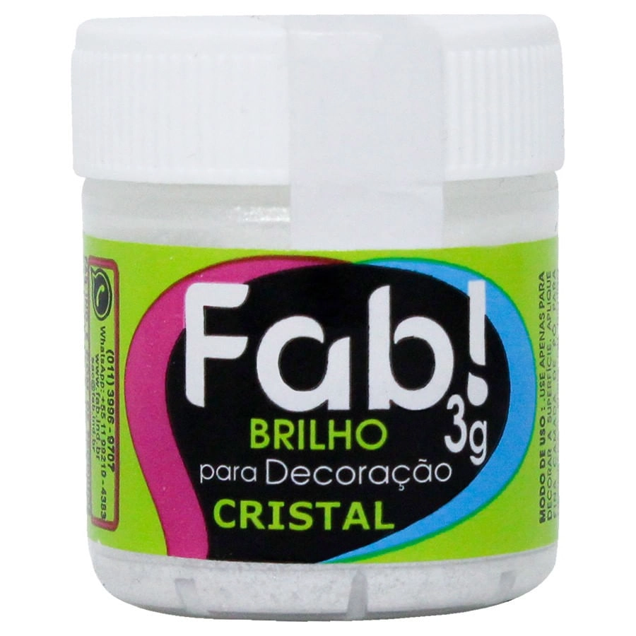 Po P/ Decoracao Bril. Cristal 3g