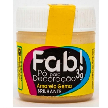 Po P/ Decoracao Bril. Amarelo Gema 3g