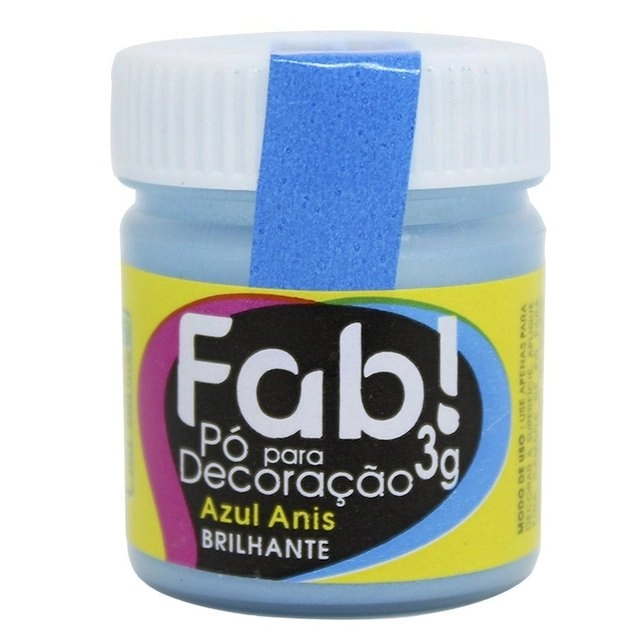 Po P/ Decoracao Bril. Azul Anis 3g