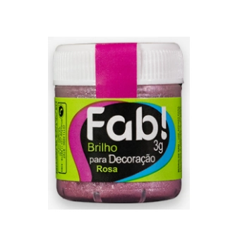 Po P/decor Brilhante Rosa 3g Fab