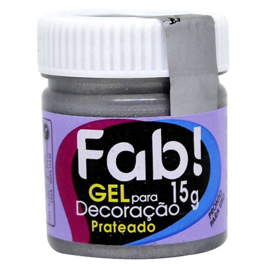 Gel P/decor Prateado 15g Fab