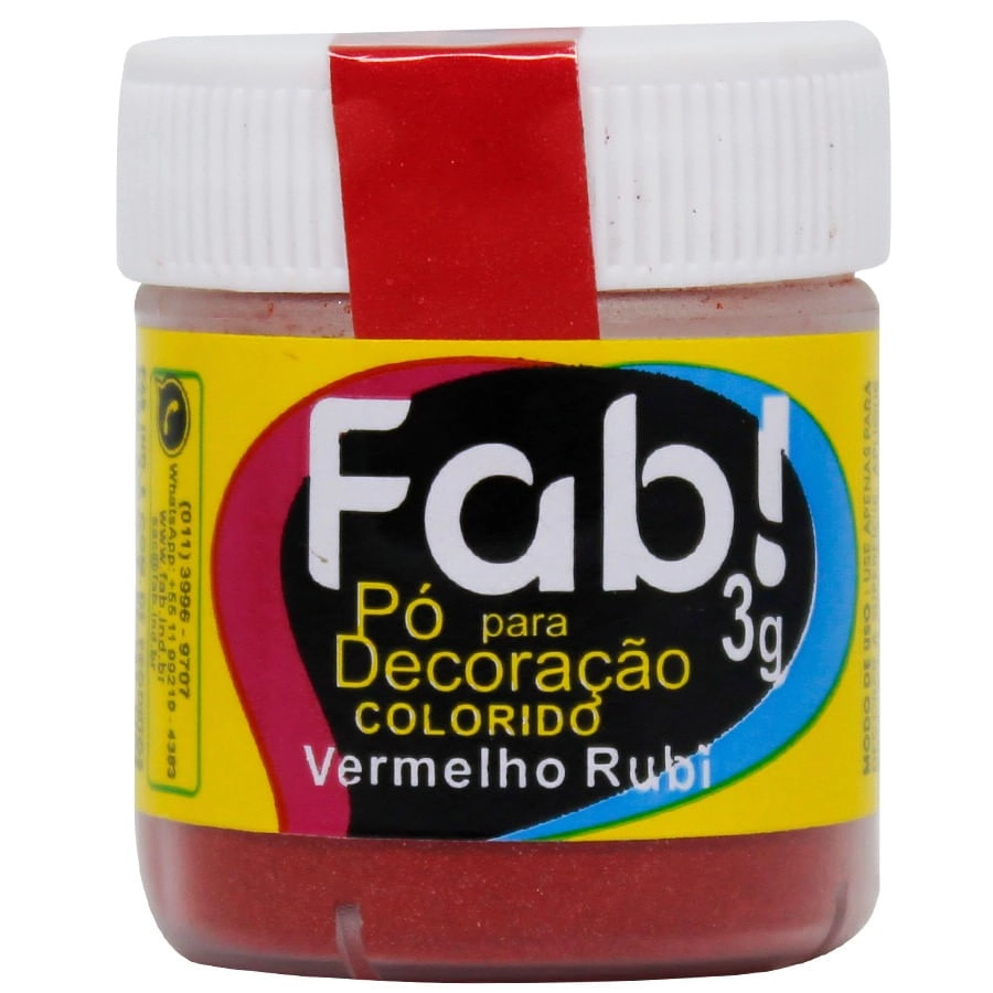 Po P/decor Color Verm Rubi 3g Fab