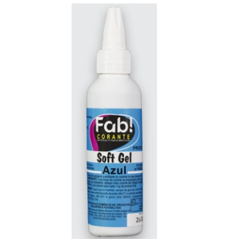 Corante Soft Gel Azul 25g Fab