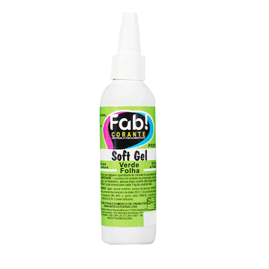 Corante Soft Gel Verde Folha 25g Fab