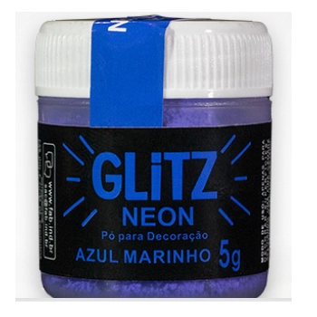 Po P.decor Neon Glittz Azul Marinho 5g Fab