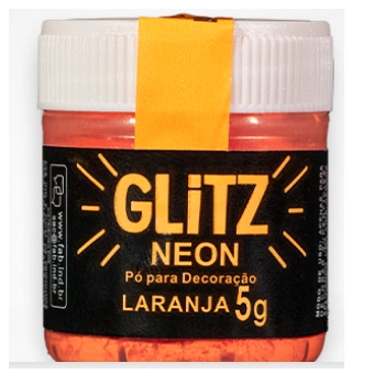 Po P.decor Neon Glittz Laranja 5g Fab