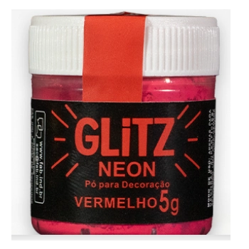Po P.decor Neon Glittz Vermelho 5g Fab