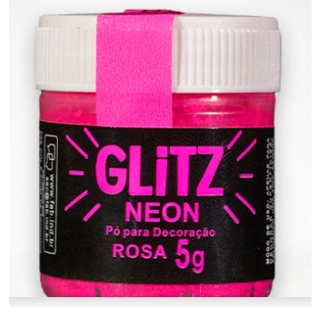 Po P.decor Neon Glittz Rosa 5g Fab