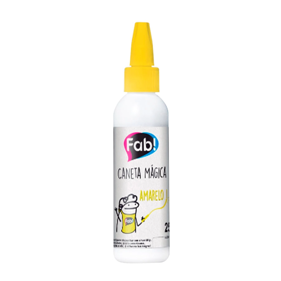 Caneta Magica Gel Amarelo 16010501 Fab