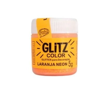Po P.decor Neon Glitter Laranja 5g 16030617 Fab