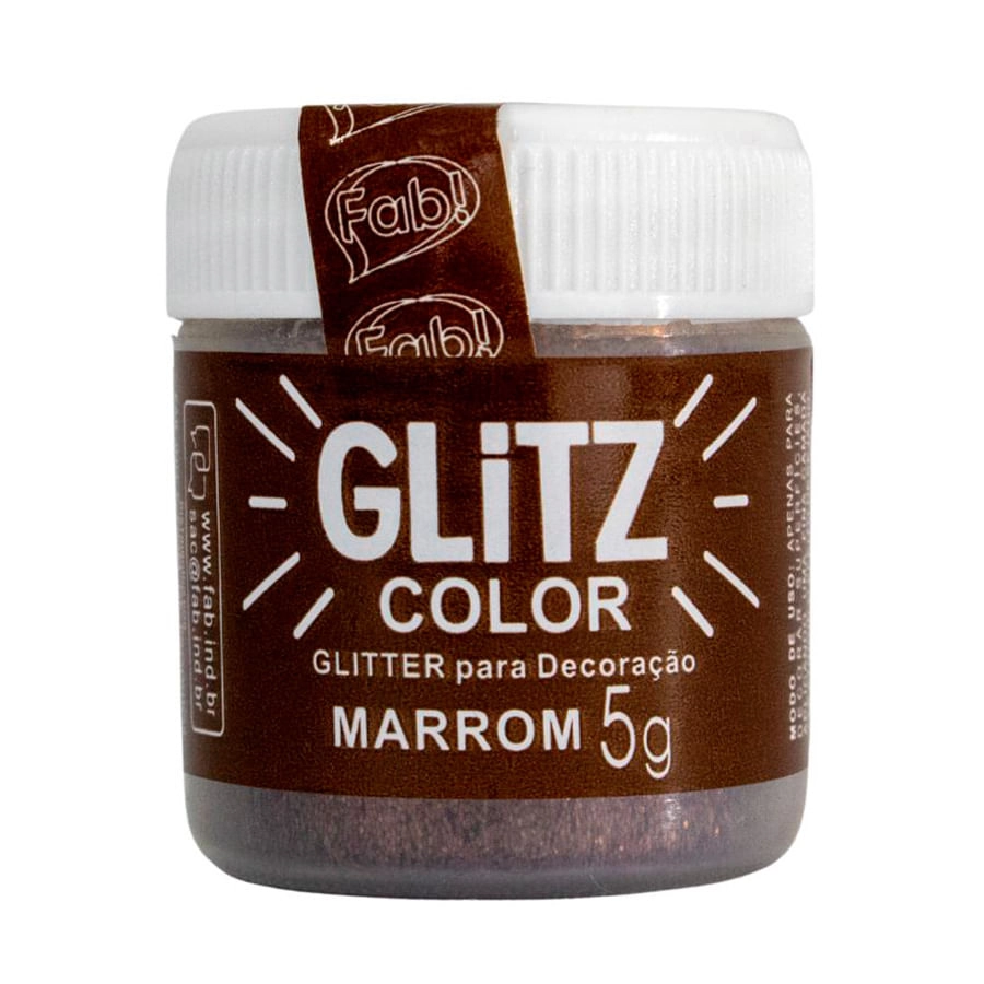 Po P.decor Glitter Marrom 5g 16030615 Fab