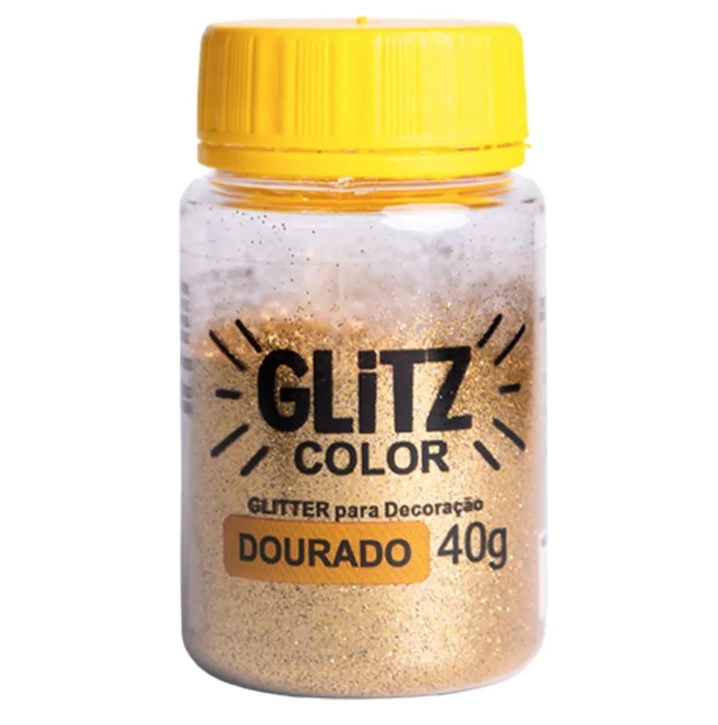 Glitter P/decoracao Dourado 40g Fab
