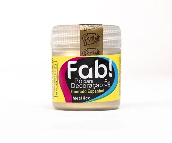 Po Para Decoracao Dourado Espanhol 5g Fab