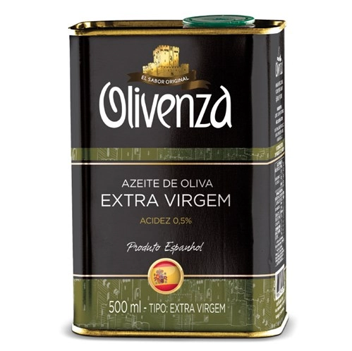 Azeite Espanhol Extra Virgem Lata 500g Olivenza