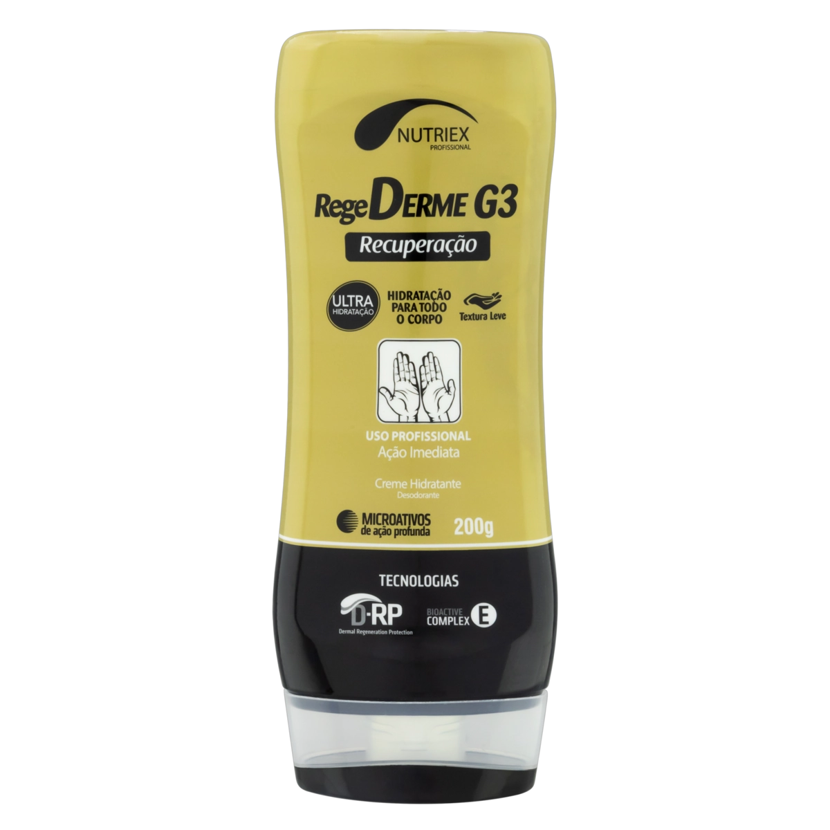 Creme Desodorante Hidratante Nutriex Profissional Regederme G3 Frasco 200g