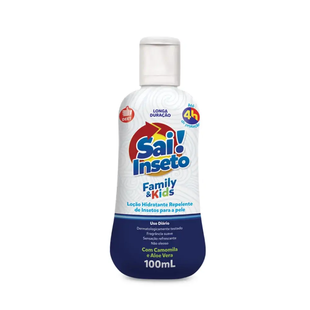 Repelente Loção Sai Inseto Family Kids Longa Duração Squeeze 100ml