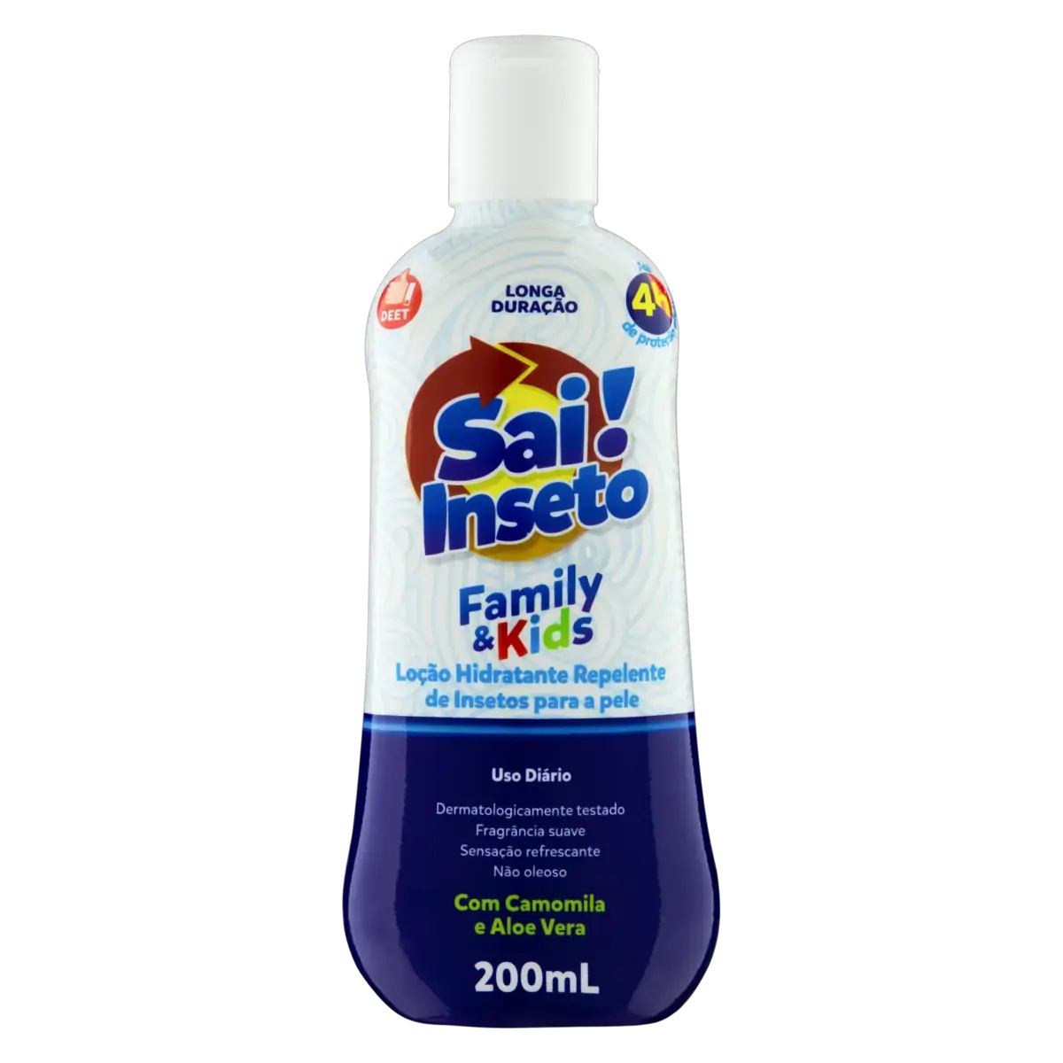 Repelente Loção Suave Sai Inseto Family Kids Longa Duração Squeeze 200ml