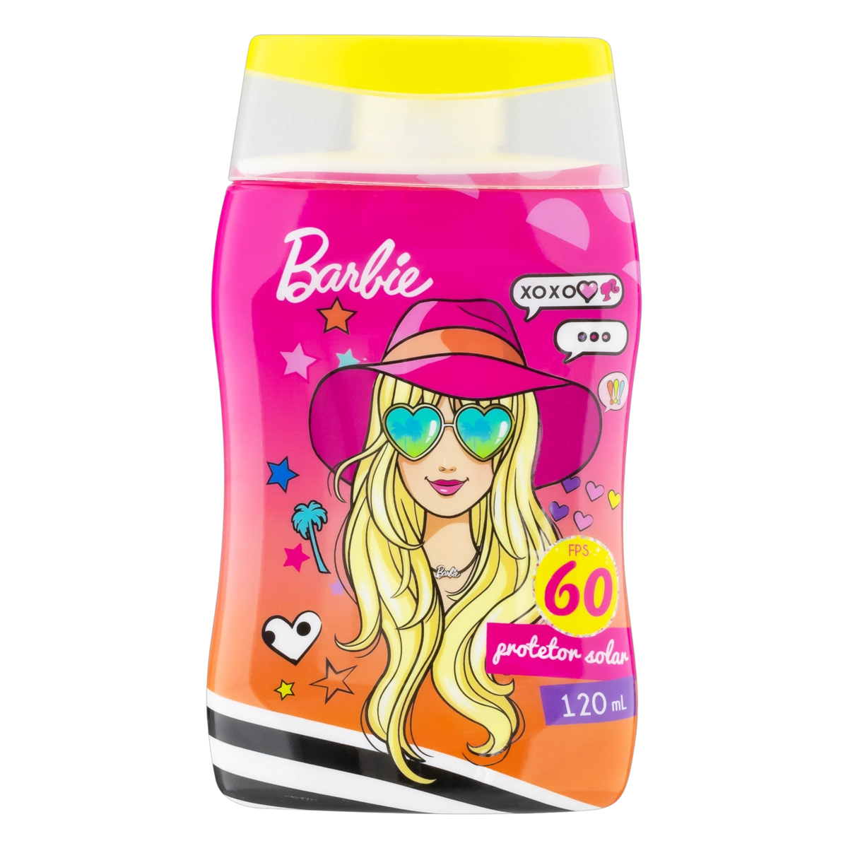 Protetor Solar Infantil Fps 60 Barbie Nutriex Marcas Frasco 120ml