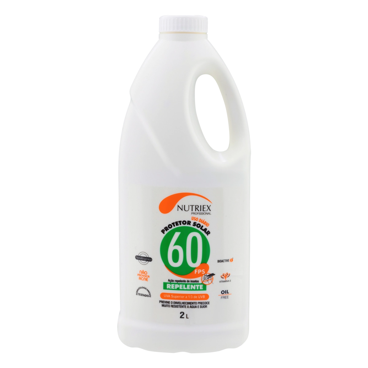 Protetor Solar Ação Repelente Fps 60 Nutriex Profissional Frasco 2l