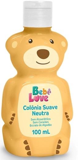 Colônia Suave Neutra Bebê Love Frasco 100ml