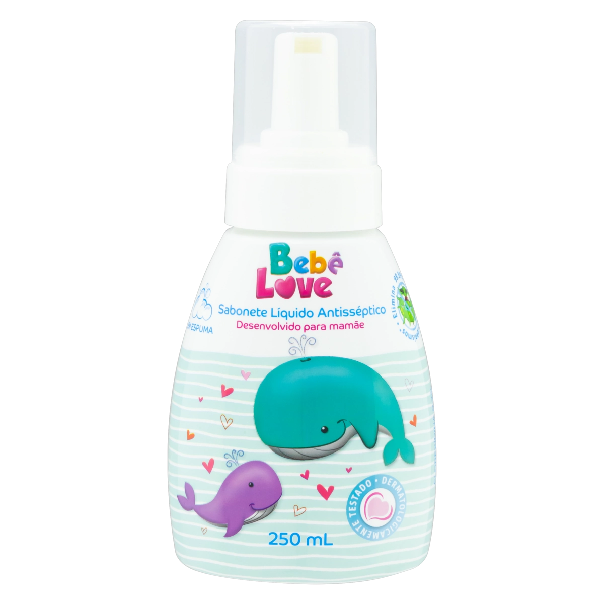 Sabonete Líquido Antisséptico Para As Mãos Bebê Love Frasco 250ml