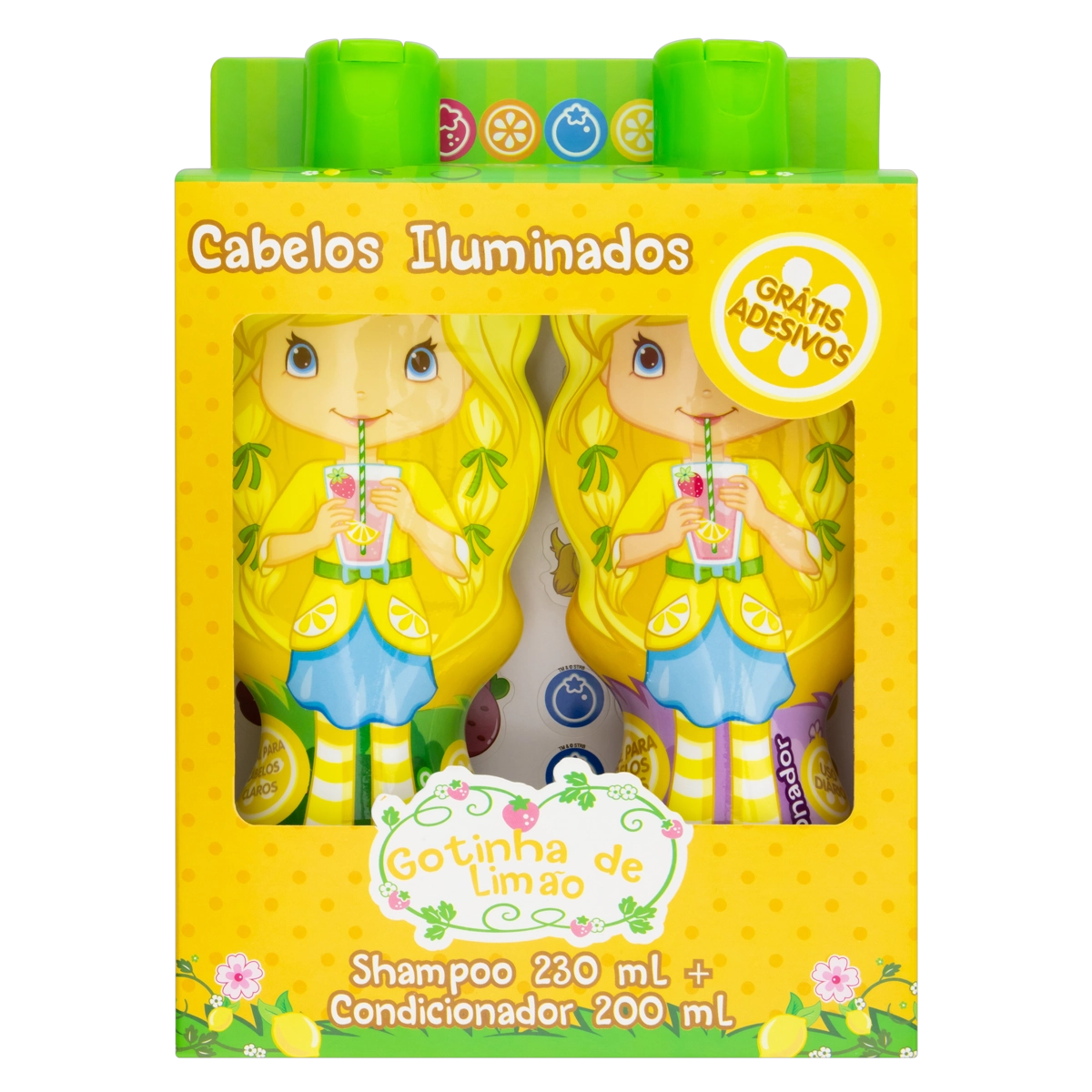Kit Shampoo 230ml Condicionador 200ml Gotinha De Limão Nutriex Marcas Teens Cabelos Iluminados Gráti