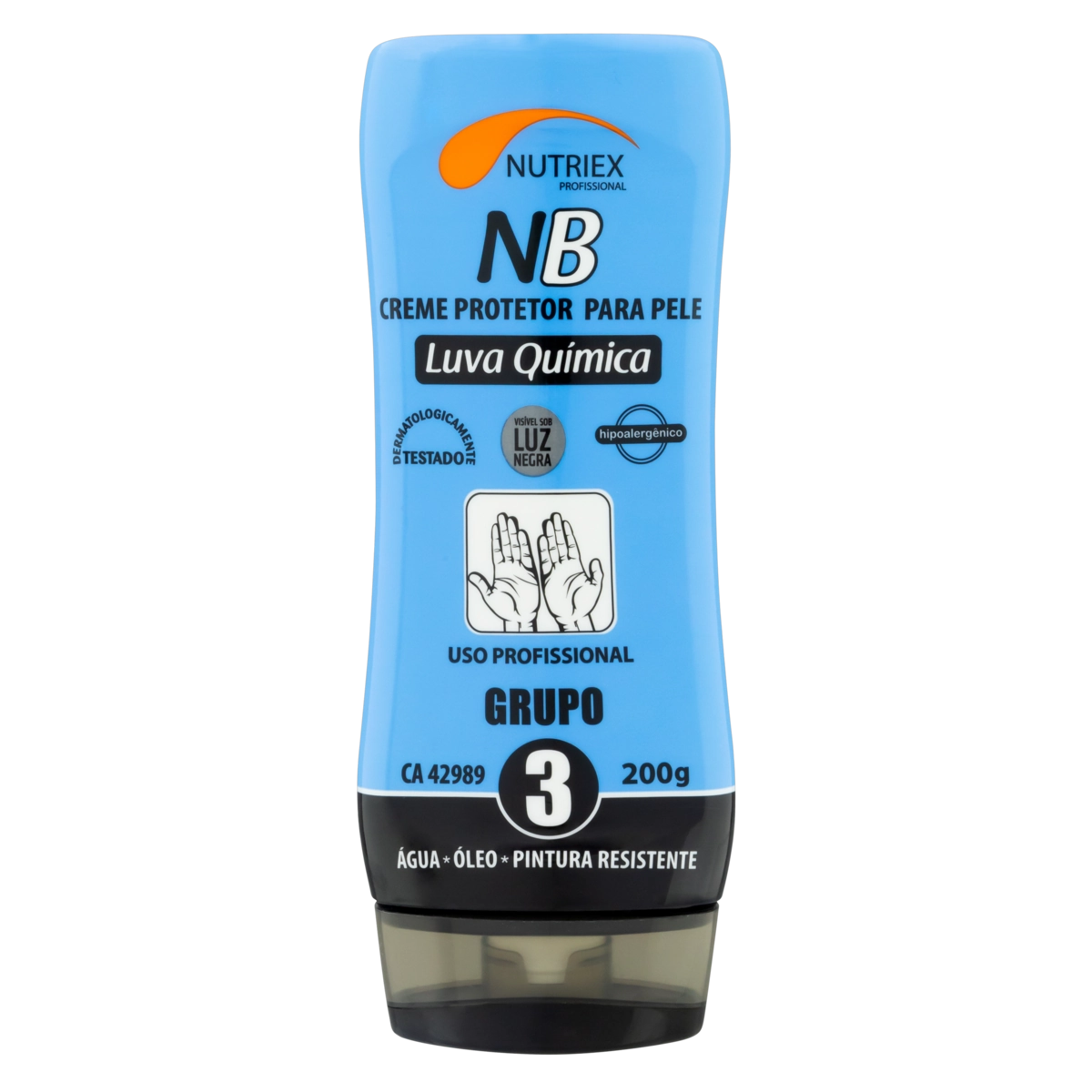 Creme Protetor Para Pele Luva Química Grupo 3 Nutriex Profissional Nb Frasco 200g