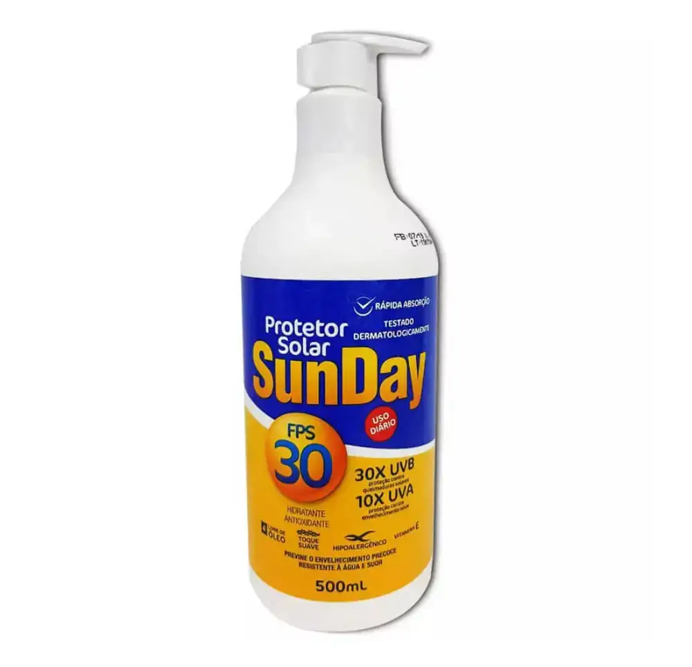 Protetor Solar Fps 30 Sunday Frasco 500ml
