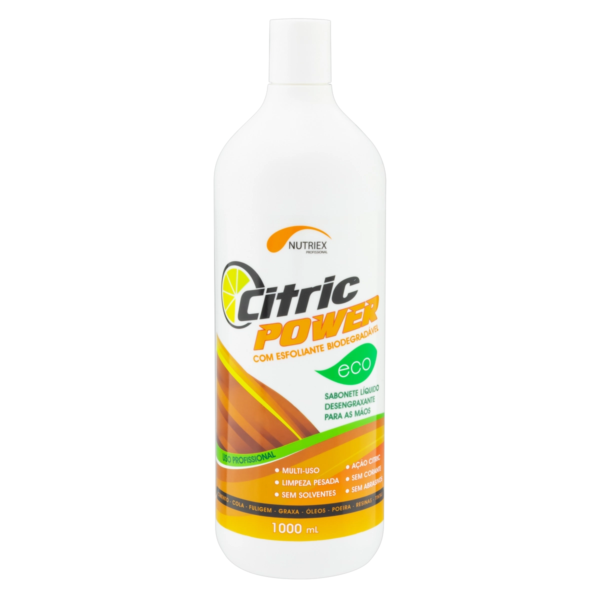 Sabonete Líquido Para As Mãos Desengraxante Com Esfoliante Citric Power Eco Frasco 1000ml